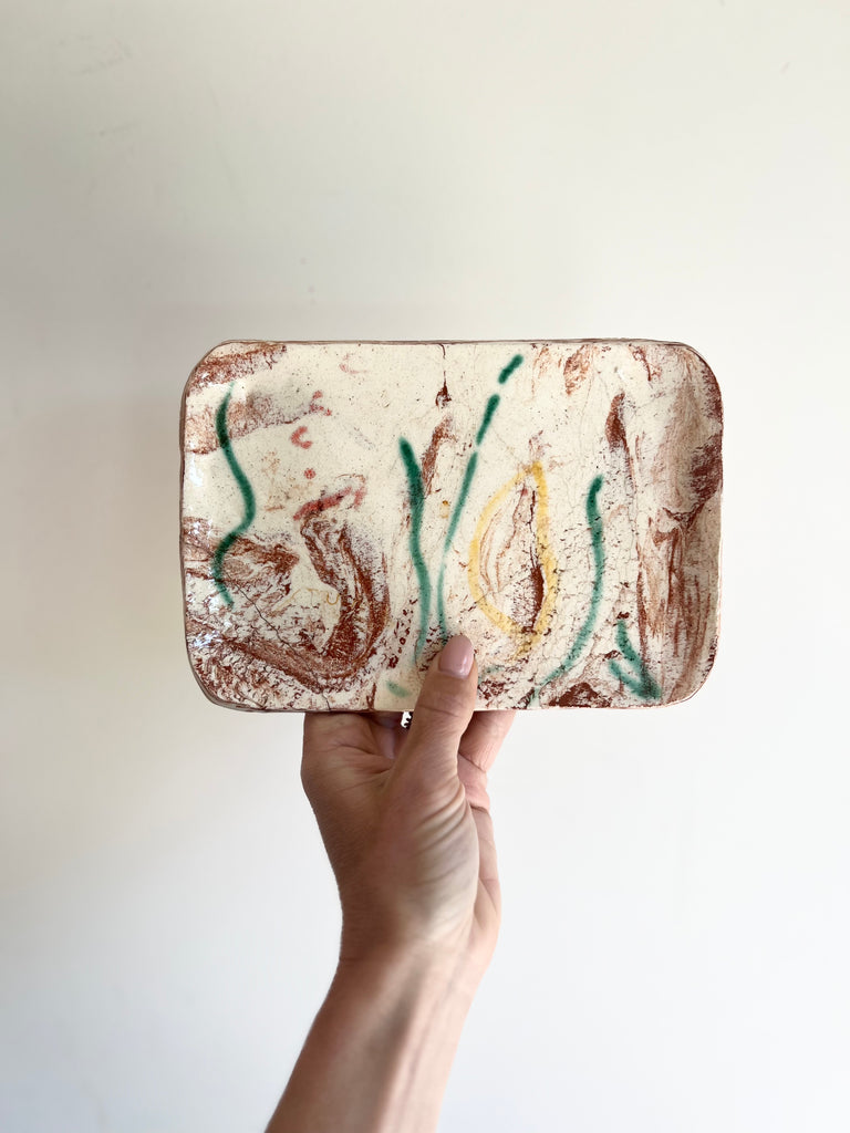 Abstract Studio Pottery Dish