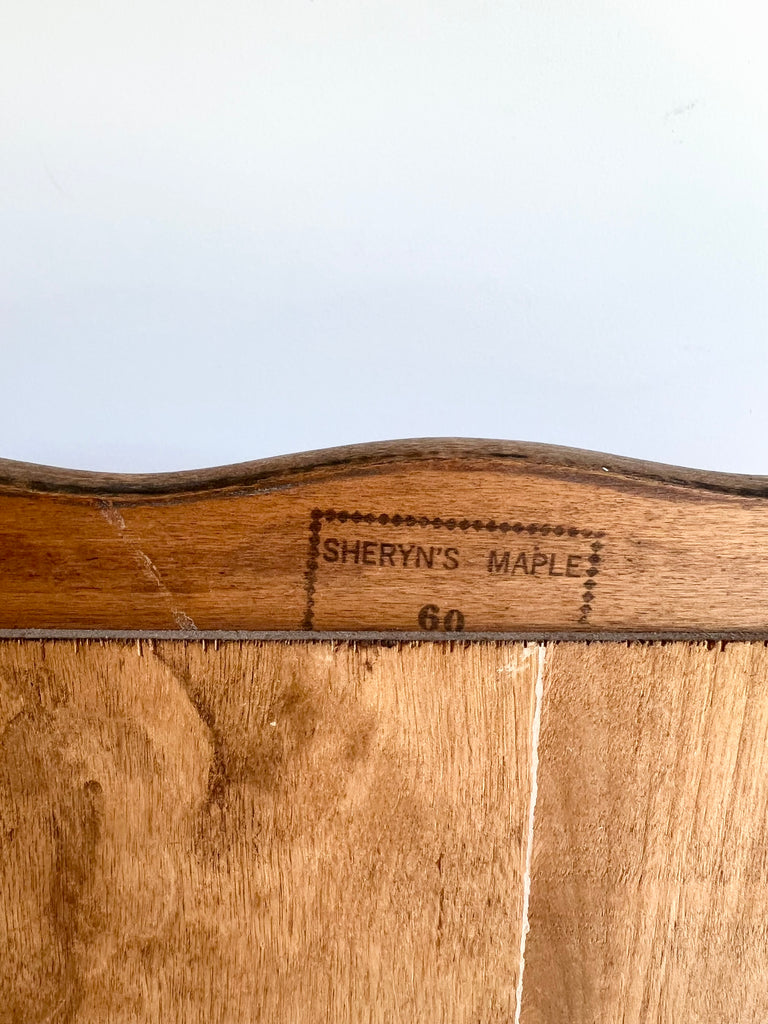American Vintage Maple Wall Hanging Shelf