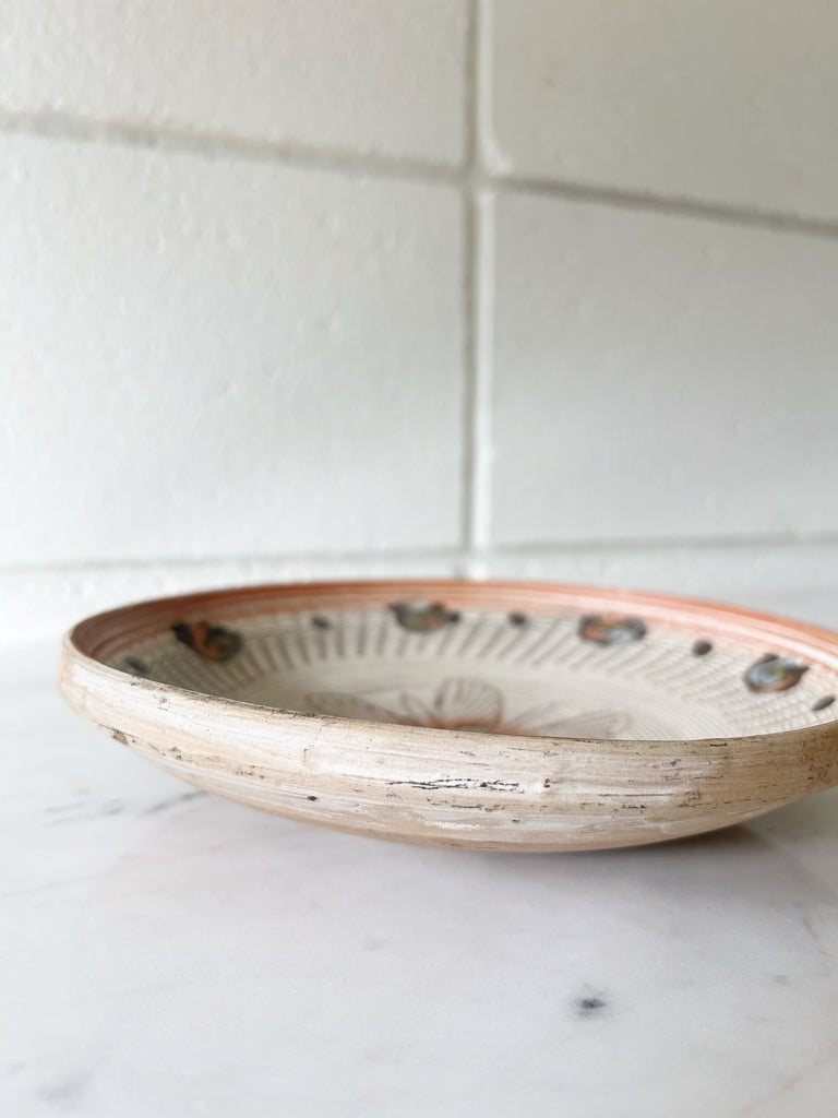 Horezu Ceramic Plate Natural
