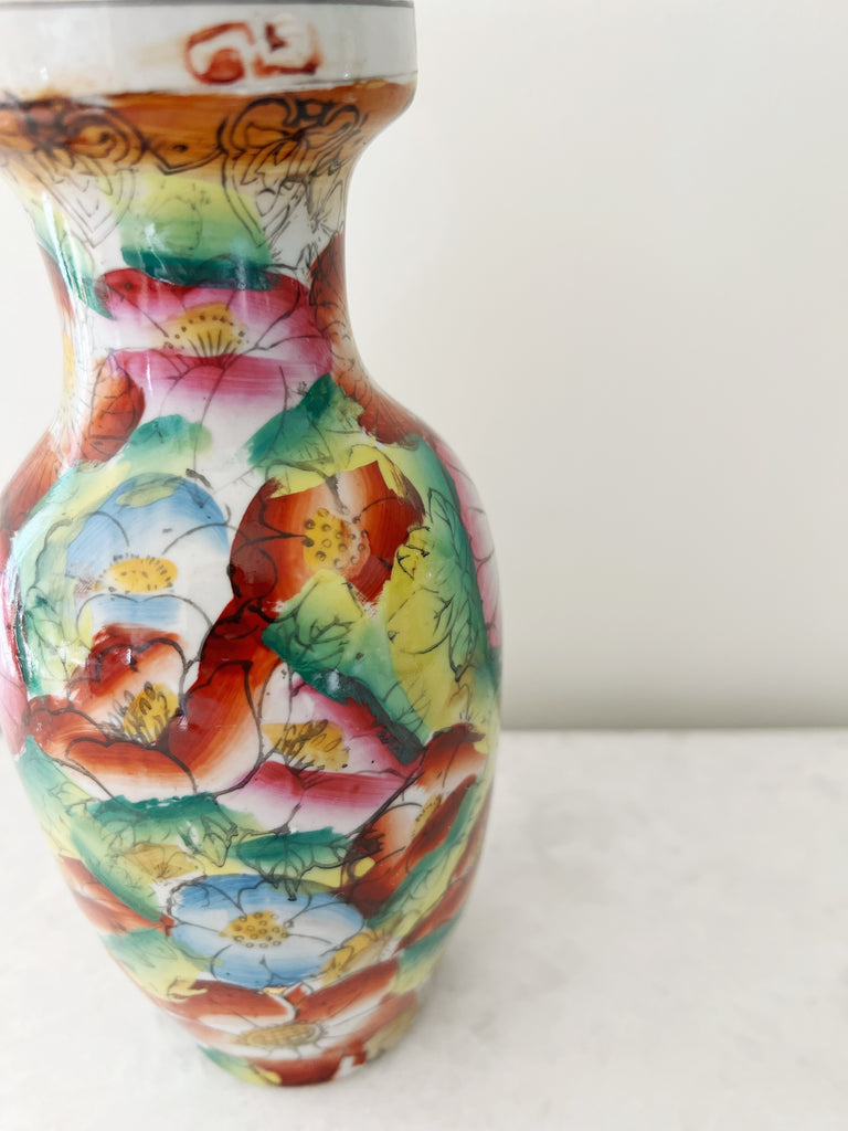 1920’s Antique Chinoiserie Porcelain Vase