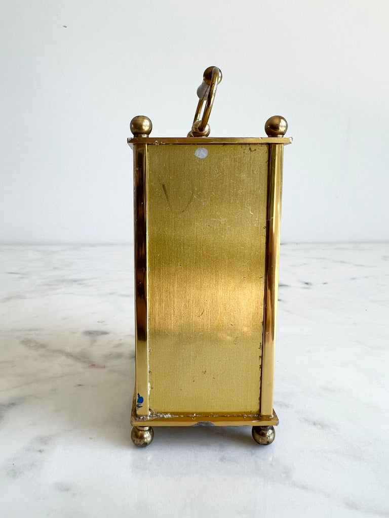 Vintage Equity Brass Clock