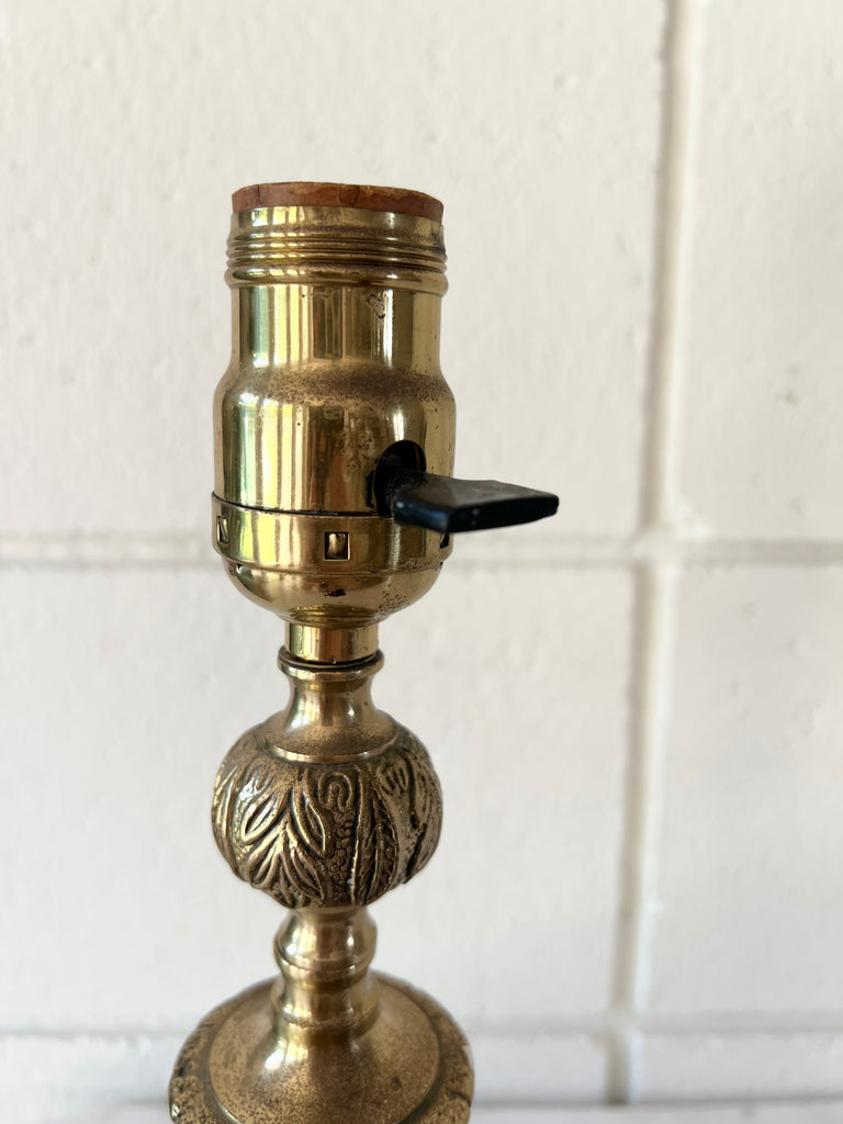 Antique Brass Table Lamp Base