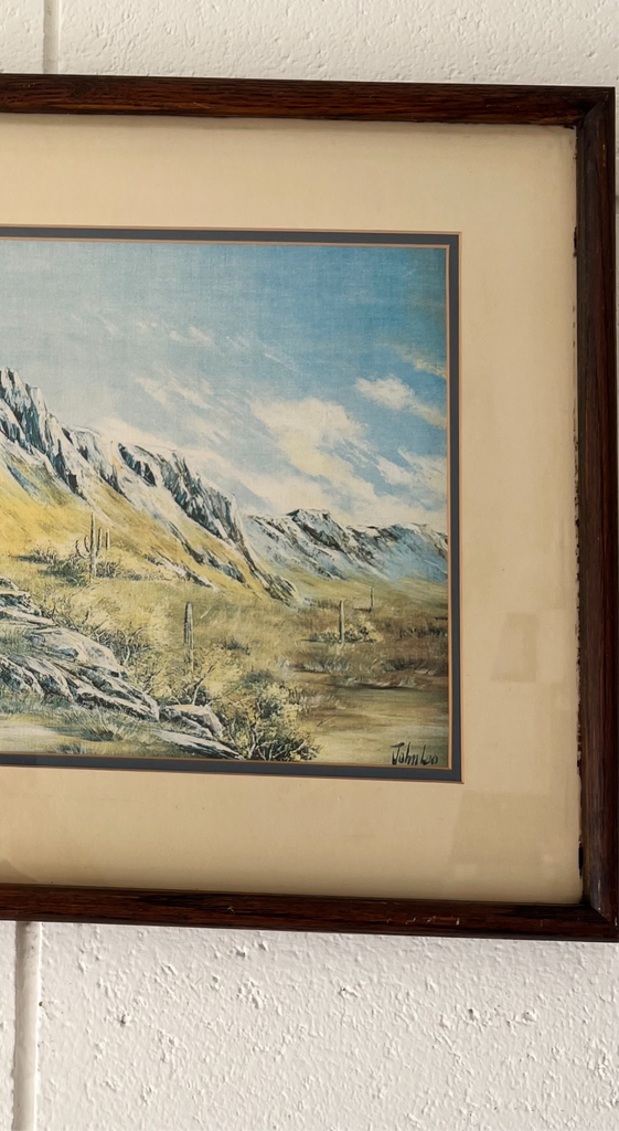 Framed California Desert Sanctuary Print
