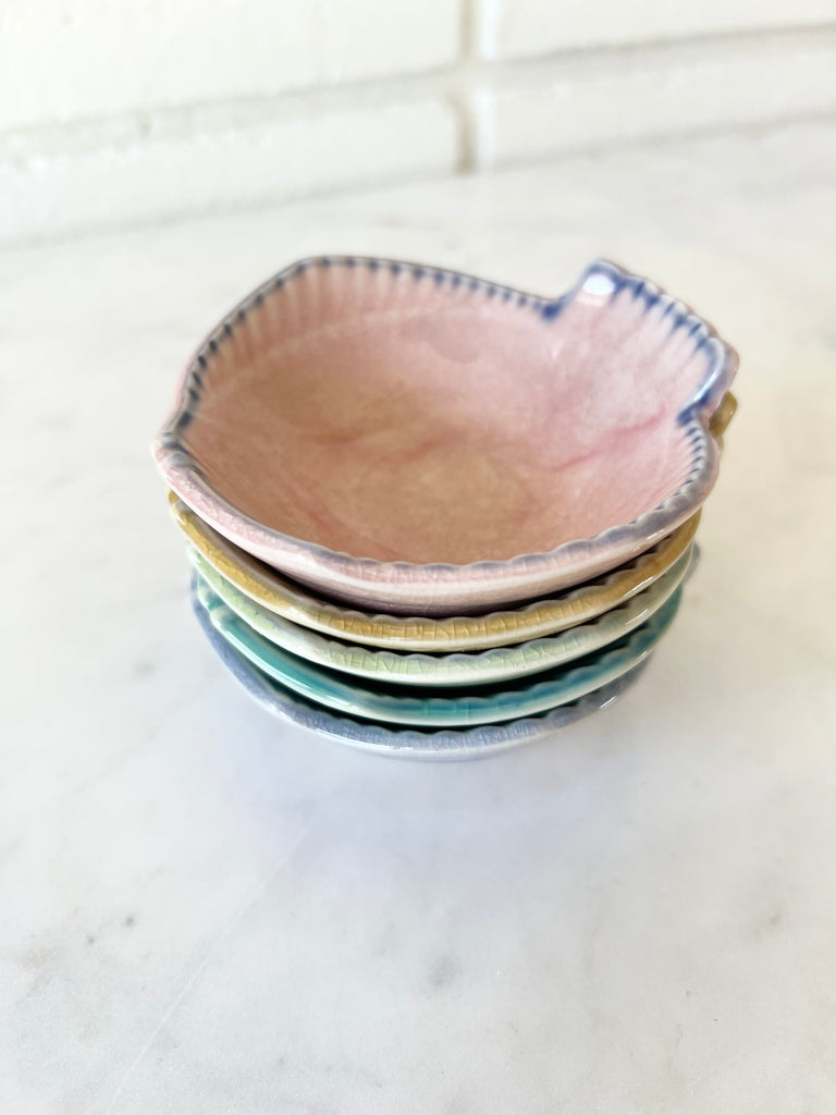 Glazed Ceramic Fish Bowl Set of 5