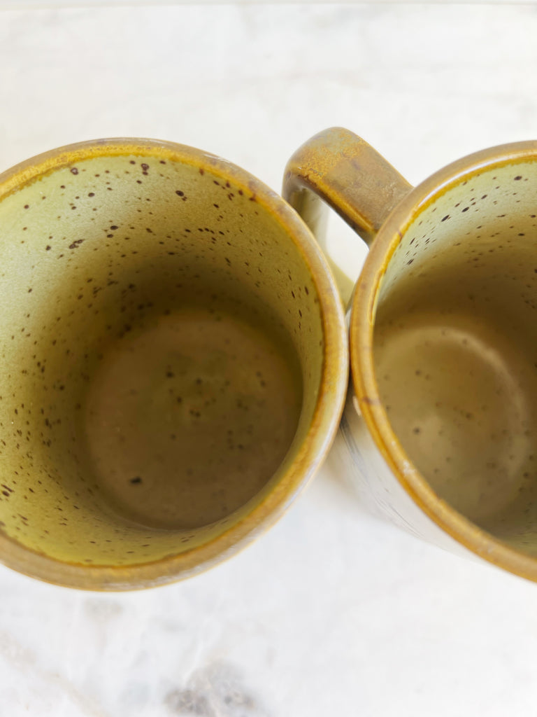 Sunflower Stoneware Mug Set