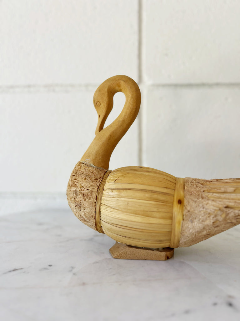Handcrafted Sculpted Swan