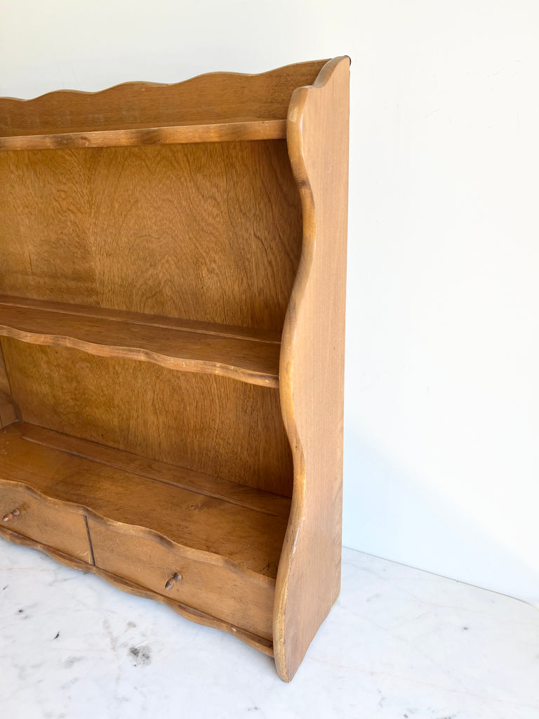 American Vintage Maple Wall Hanging Shelf
