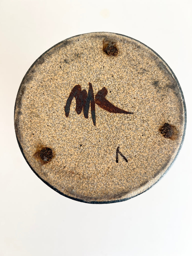 Glazed Bird Stoneware Utensil Holder