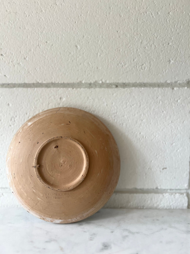 Horezu Ceramic Plate Natural