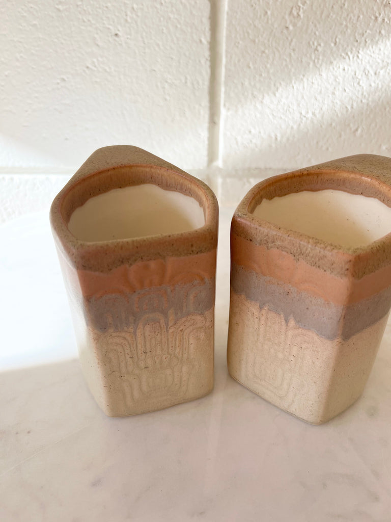 Vintage Bookend Studio Pottery Mugs