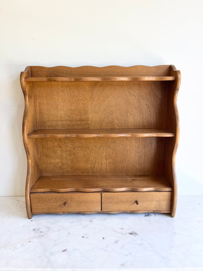 American Vintage Maple Wall Hanging Shelf