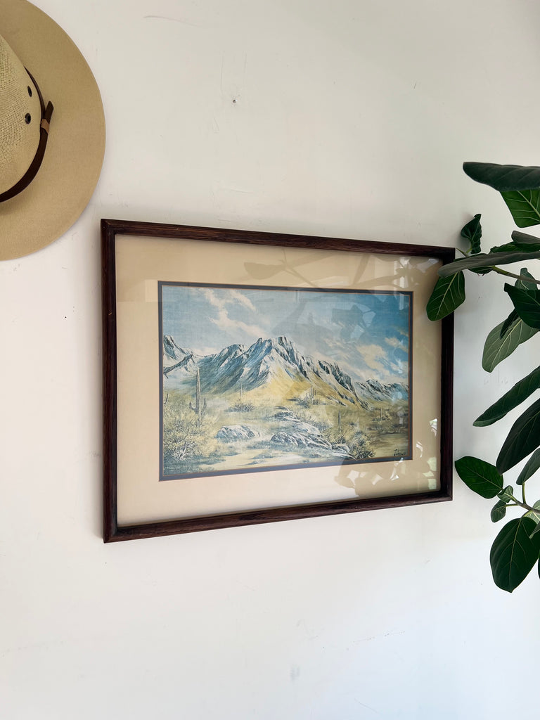 Framed California Desert Sanctuary Print