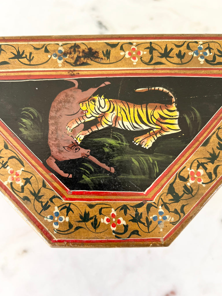 Antique Hand-painted Indian Folk Art Box