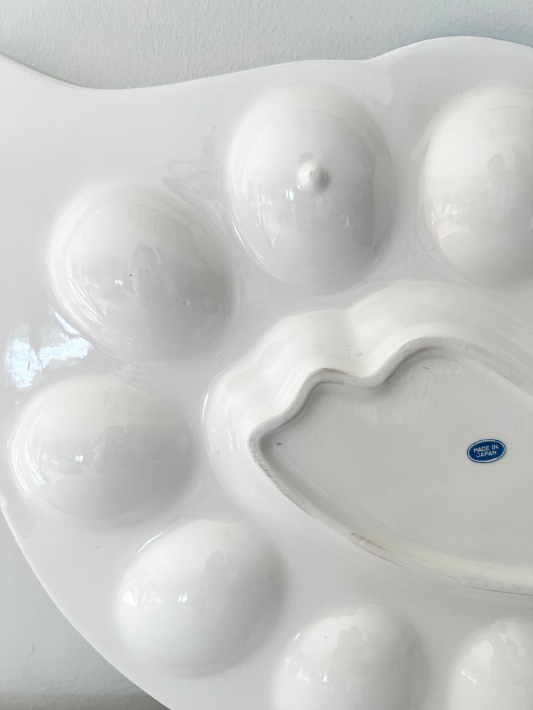 Hand-painted Ceramic Goose Egg Platter