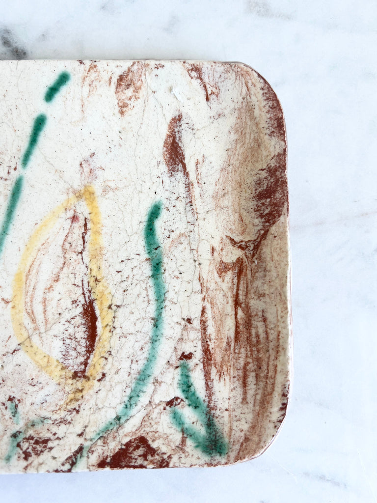 Abstract Studio Pottery Dish