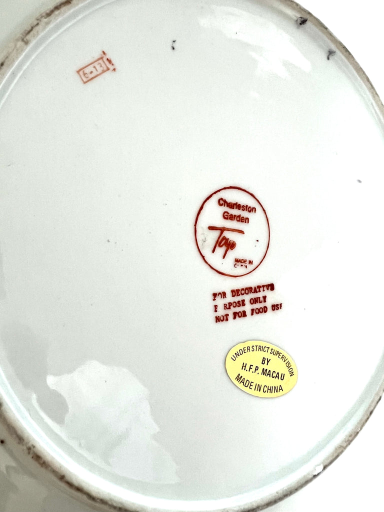 Porcelain Toyo Macau Butterfly Platter
