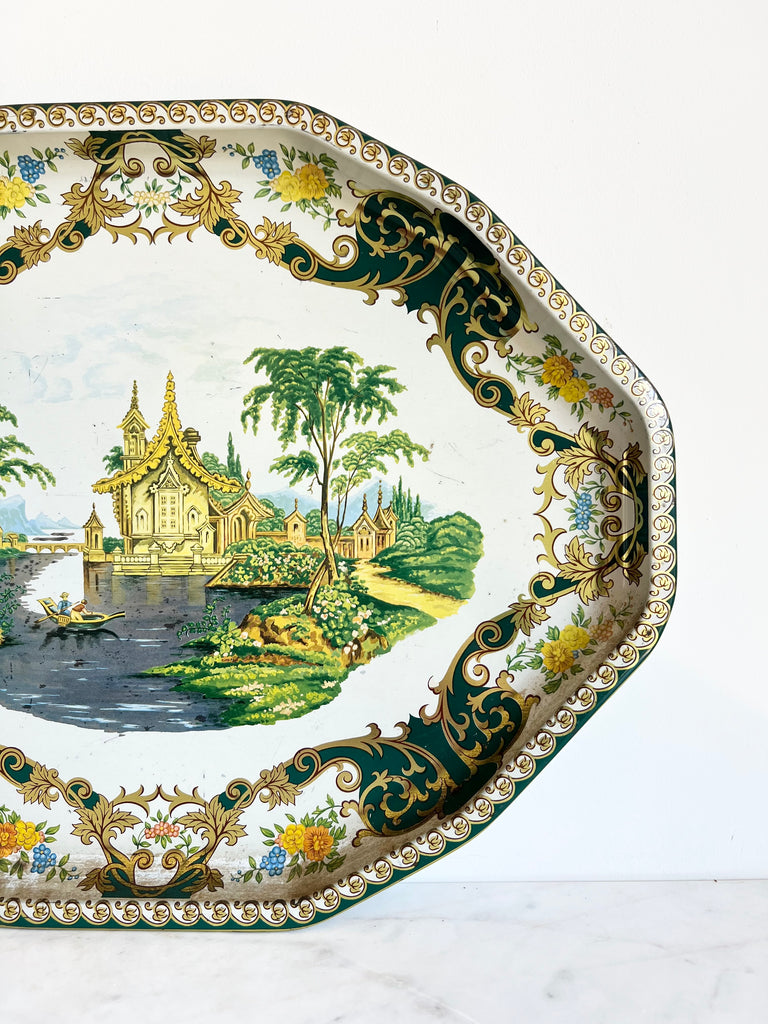 Vintage Daher Tin Serving Tray