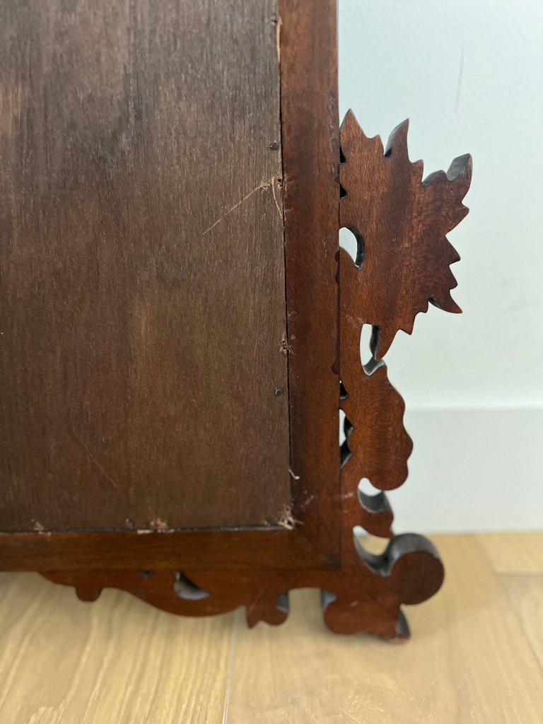 Rococo Carved Mahogany Beveled Wall Mirror