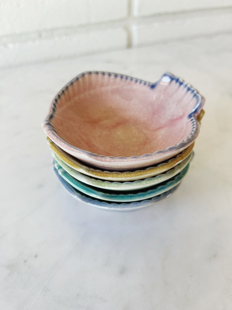 Glazed Ceramic Fish Bowl Set of 5