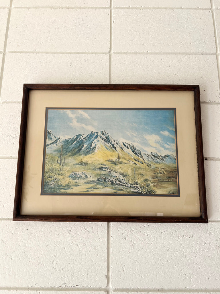 Framed California Desert Sanctuary Print