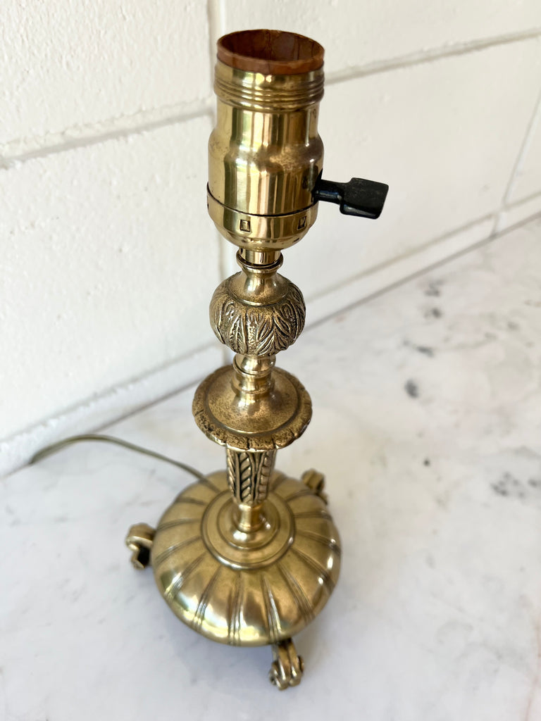 Antique Brass Table Lamp Base