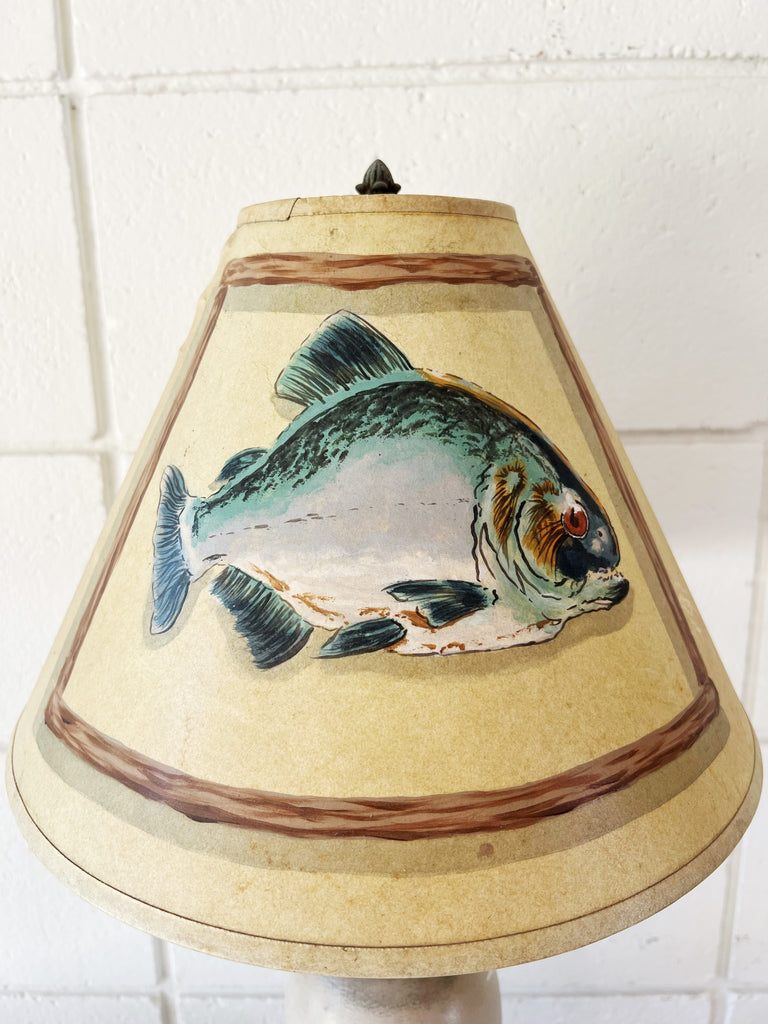 Vintage Rainbow Trout Desk Lamp
