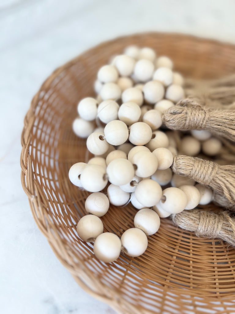 Beaded Tassel Jute Twine Napkin Holders