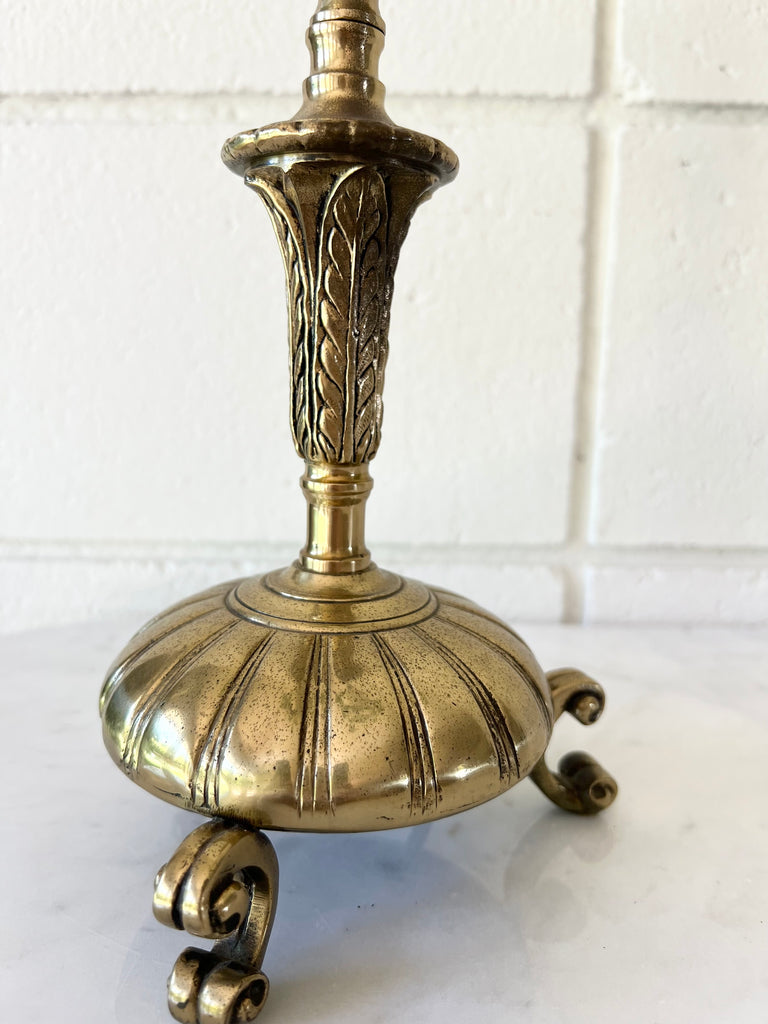 Antique Brass Table Lamp Base