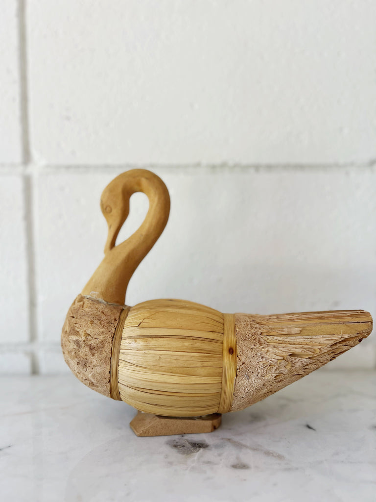 Handcrafted Sculpted Swan