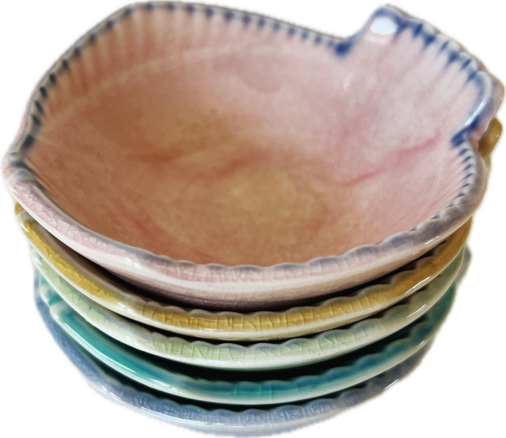 Glazed Ceramic Fish Bowl Set of 5