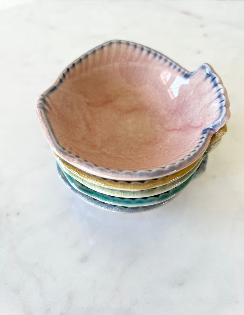 Glazed Ceramic Fish Bowl Set of 5
