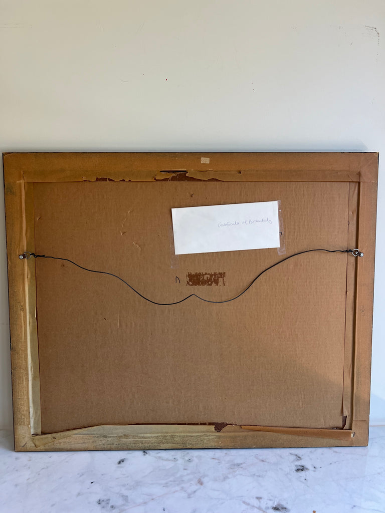 Framed Original “Gloucester Harbor” with Authenticity Certification
