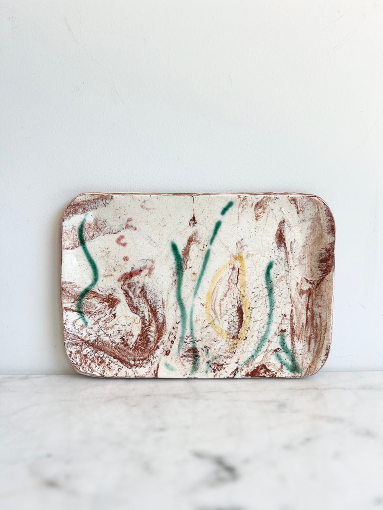 Abstract Studio Pottery Dish
