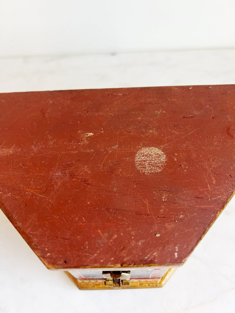 Antique Hand-painted Indian Folk Art Box