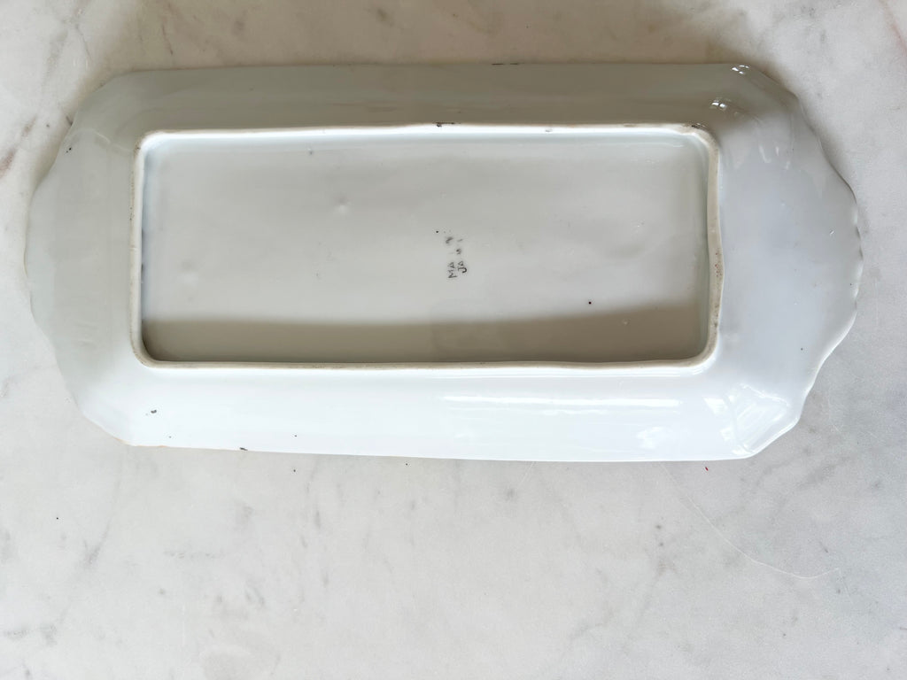 Hand-Painted Porcelain Serving Dish