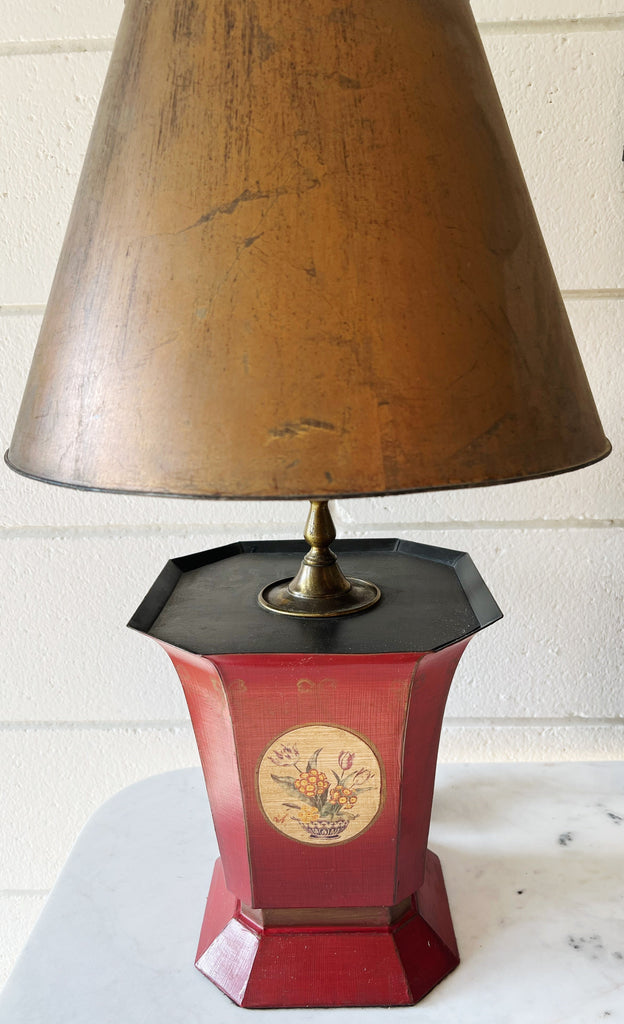 Ornate Tea Canister Table Lamp