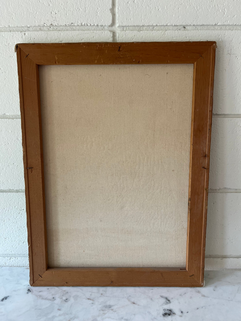 Signed Original Painting Mid 20th Vintage Sailboat Seascape