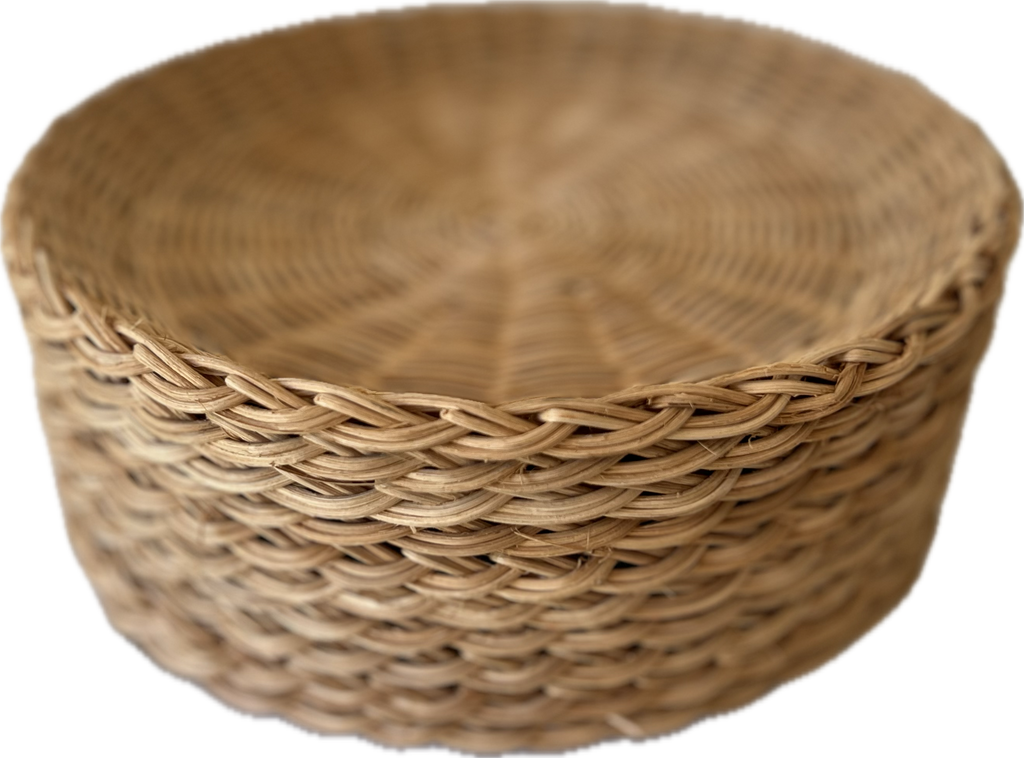 Vintage Wicker Basket Plate