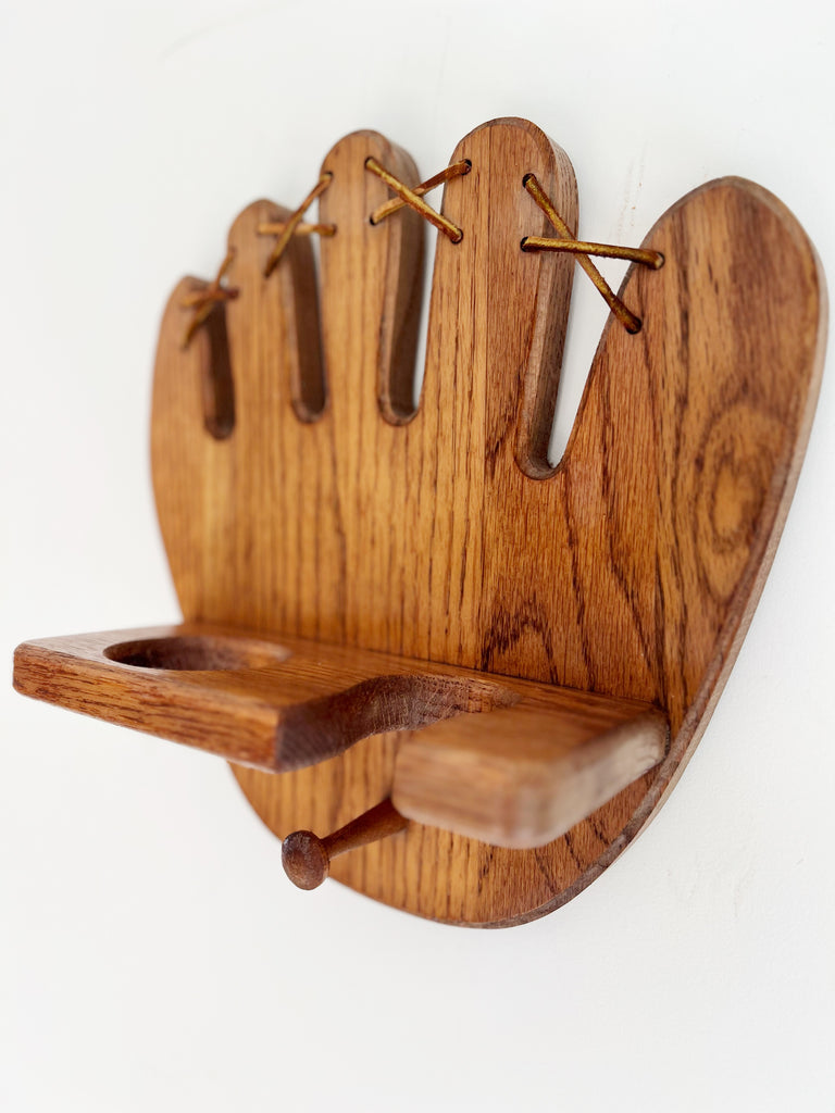 Vintage Wooden Baseball Display