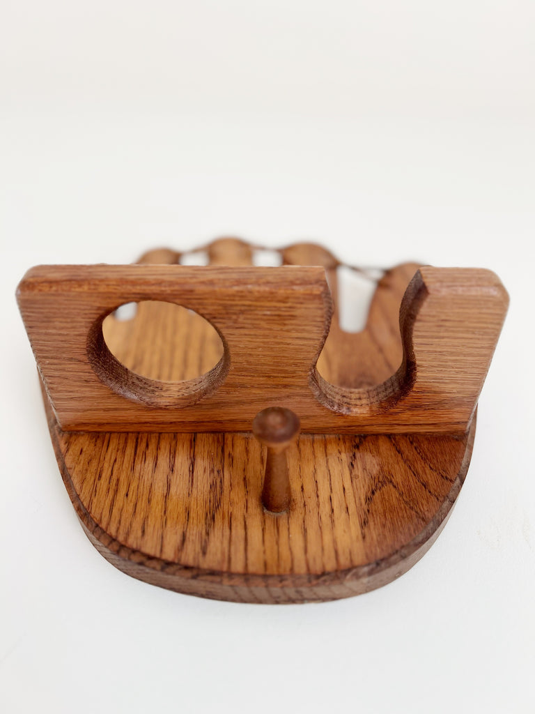 Vintage Wooden Baseball Display