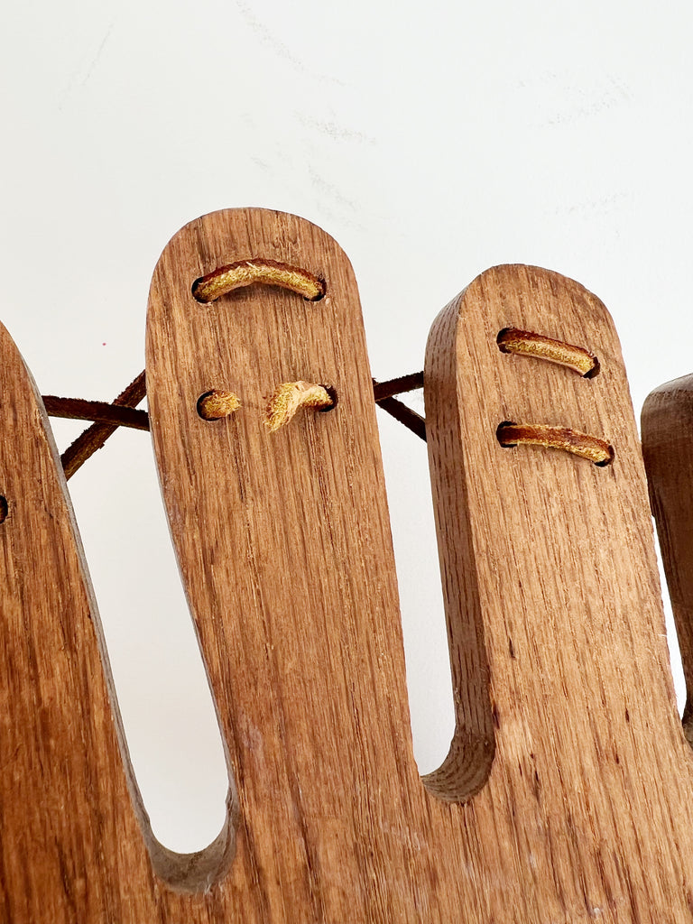 Vintage Wooden Baseball Display