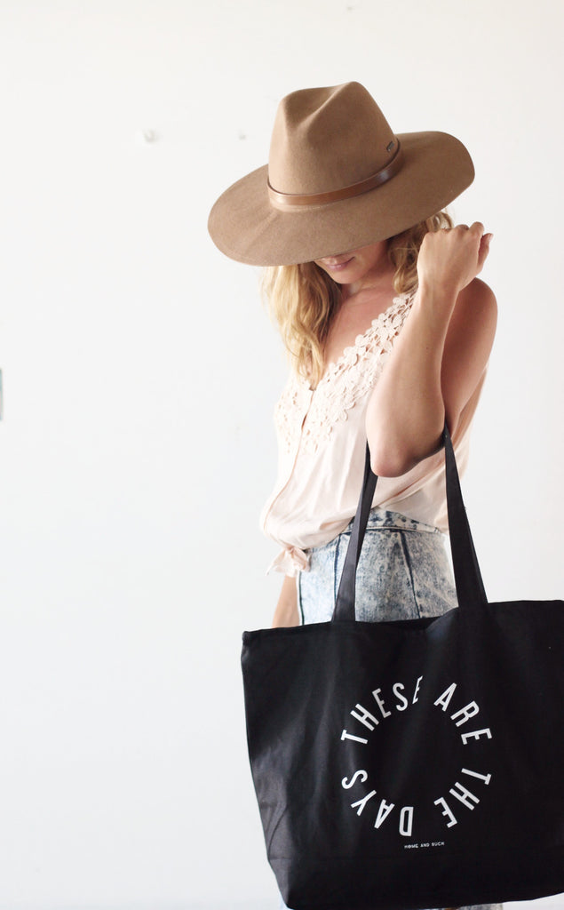 Oversized Eco Tote ‘These Are The Days'