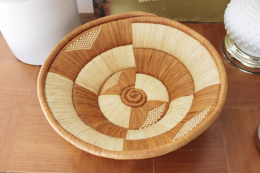 Tribal Woven Basket Wall Decor