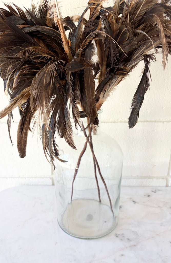 Clear Recycled Glass Apothecary Vase Jug