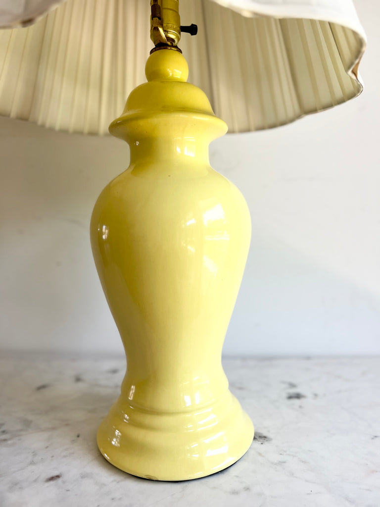 Yellow Ceramic Table Lamp