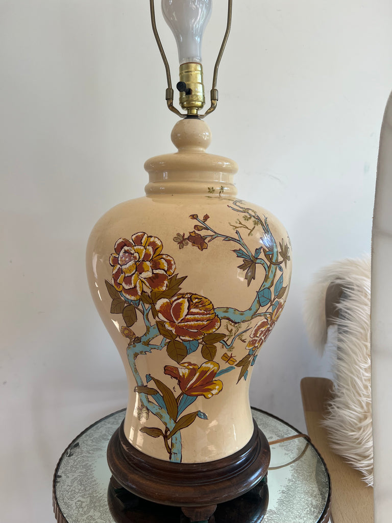 Ginger Jar Floral Table Lamp