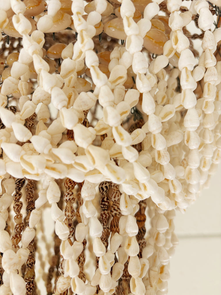 Tiered Layered Shell Chandelier