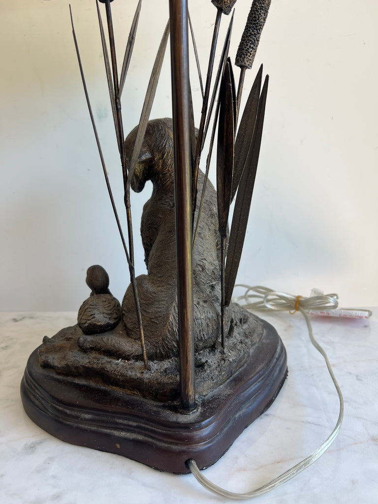 Antique Bronze Labrador Table Lamp