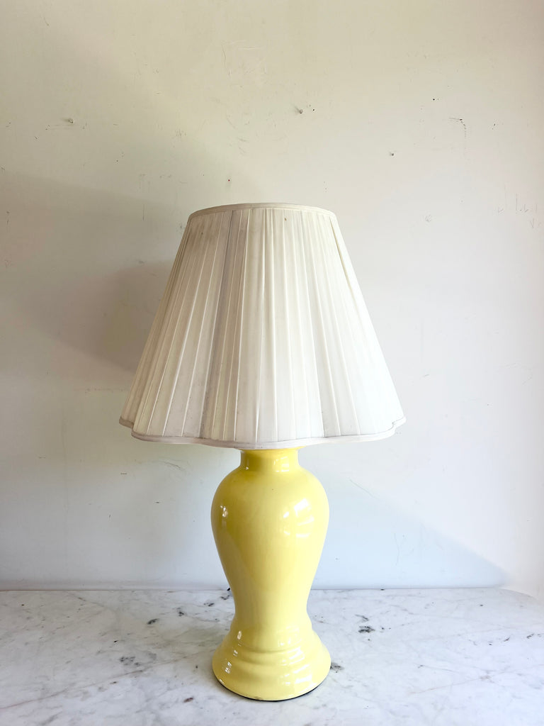 Yellow Ceramic Table Lamp