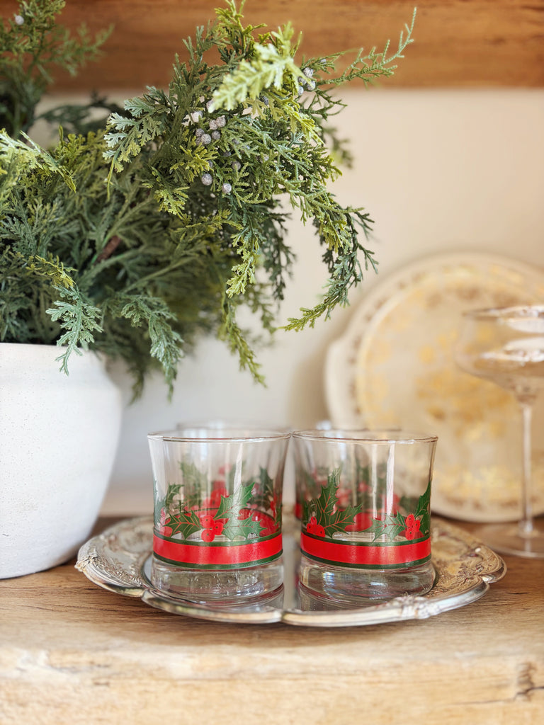 Scalloped Silver Ornate Round Mirror Tray